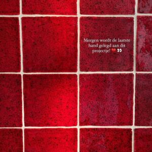 Grandeur PORTO tegel 10X10 cm Rood Glans