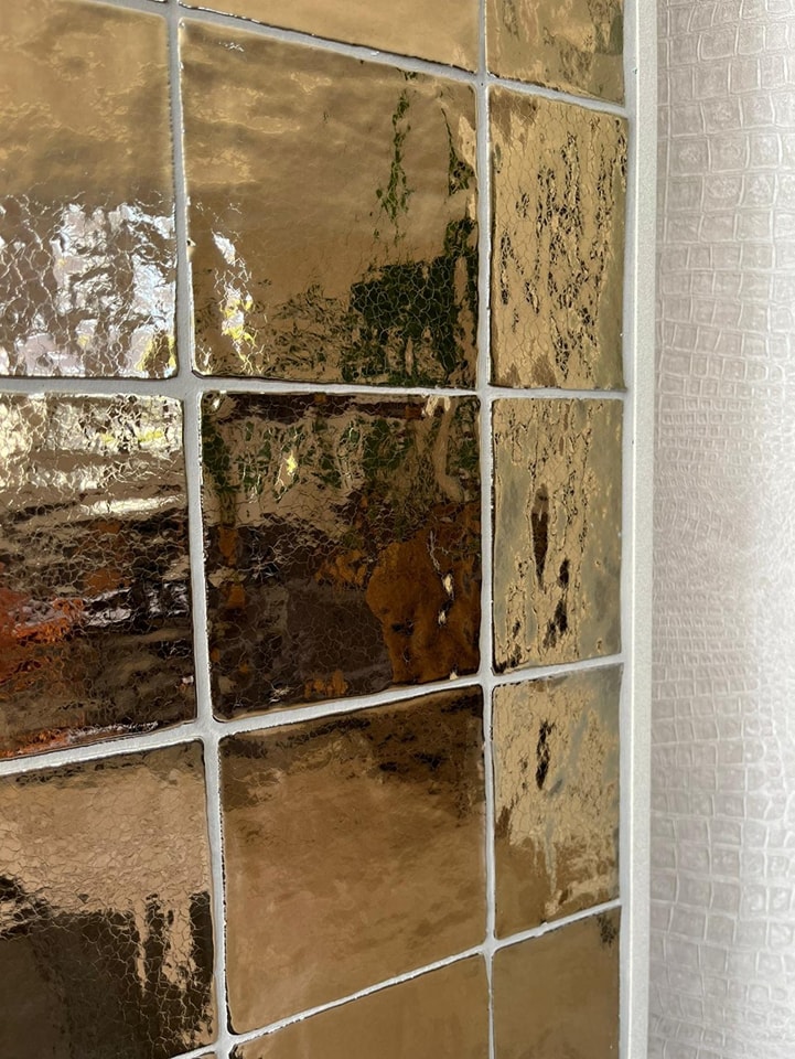 Grandeur PORTO tegel 10X10 cm Goud Glans