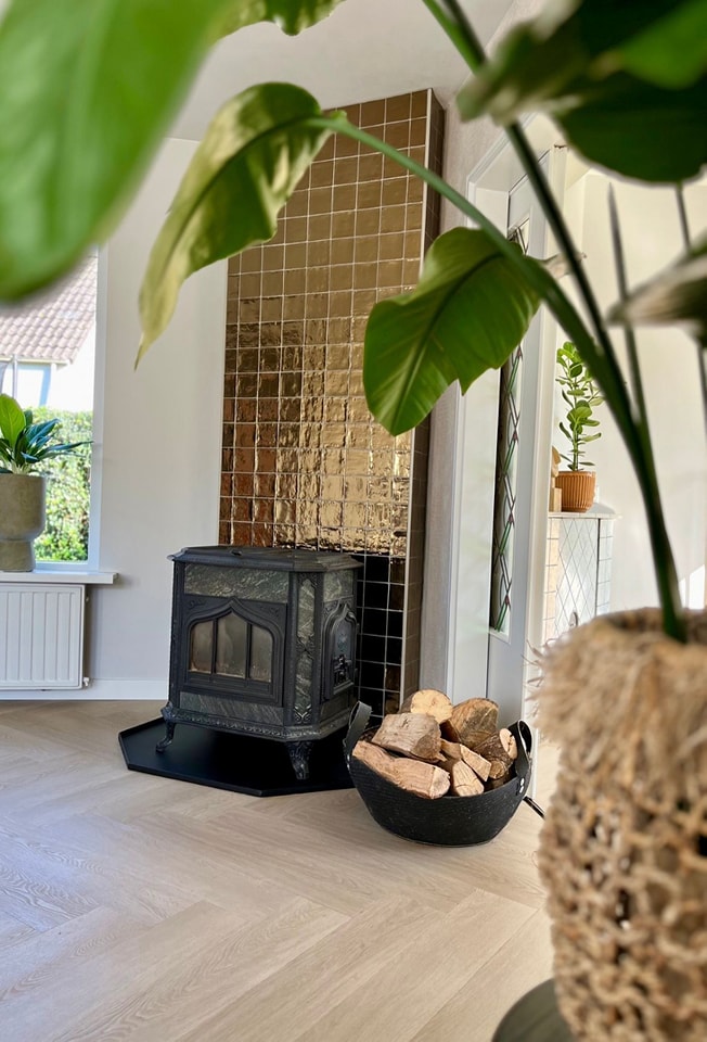 Grandeur PORTO tegel 10X10 cm Goud Glans