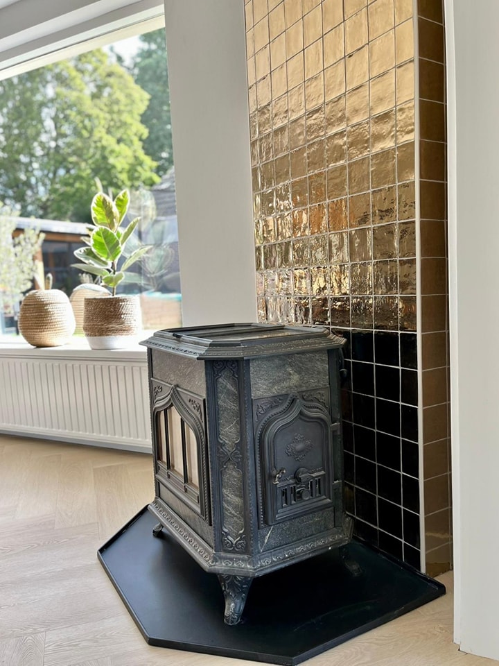 Grandeur PORTO tegel 10X10 cm Goud Glans