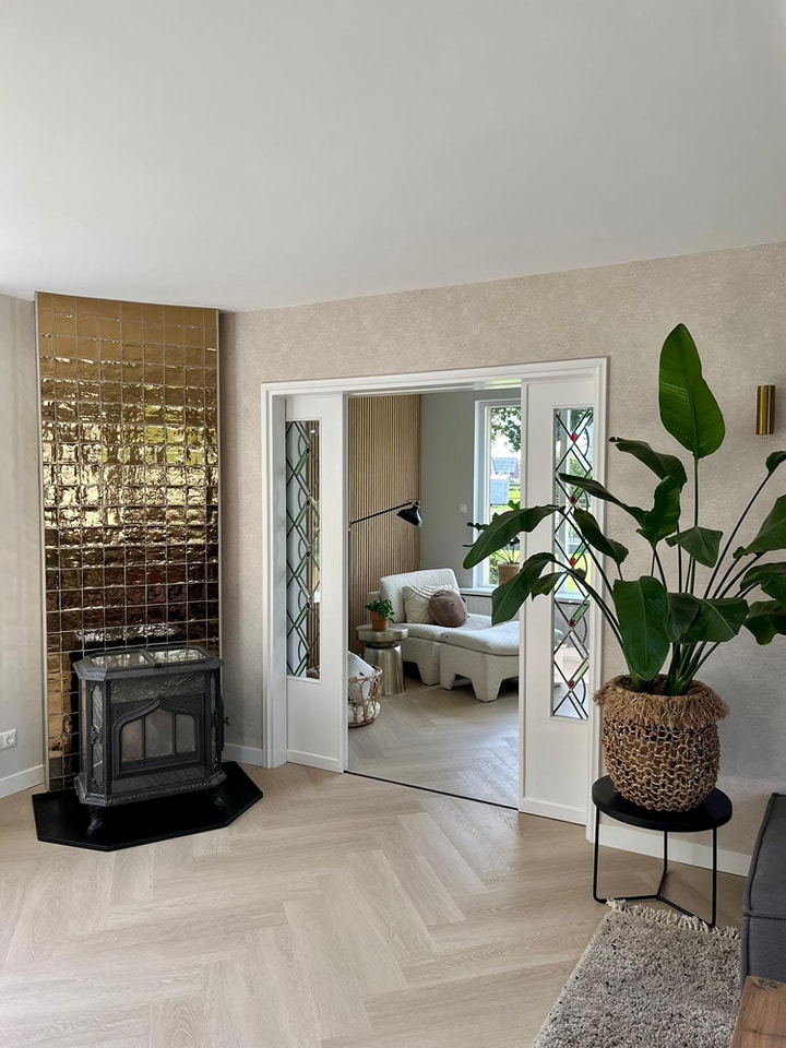 Grandeur PORTO tegel 10X10 cm Goud Glans