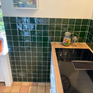 Grandeur PORTO tegel 10X10 cm Groen glans