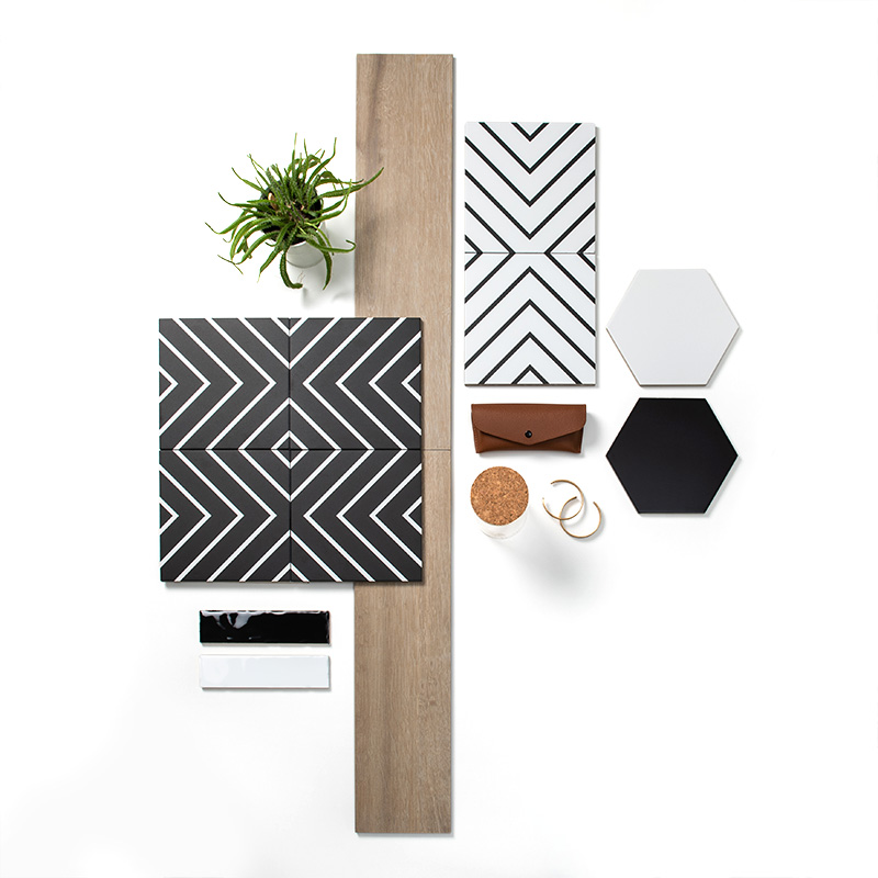 Sottocer Matrix multicolor patroon mat 20x20 cm moodboard