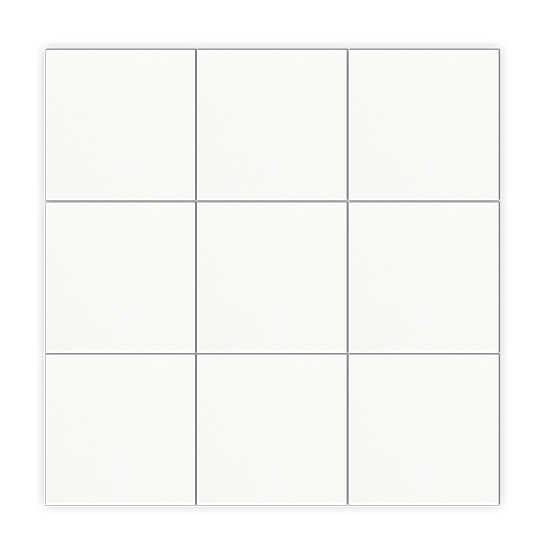 Sottocer MATRIX tegel 20X20 cm Wit mat