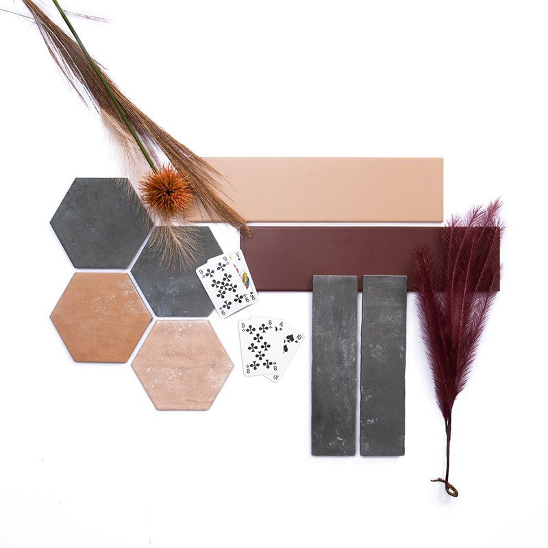 URBAN tegel 9X37 cm Rood mat