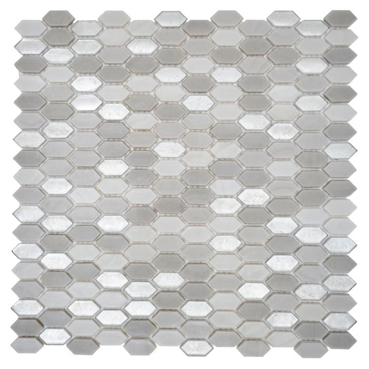 Aquacolor ECLAT tegel 1X3 cm Grijs