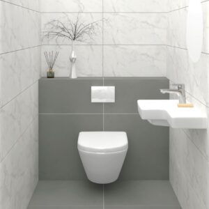 Marazzi italie MARBLEPLAY 30X90 cm Wit Glans