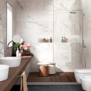 Marazzi italie ALLMARBLE 40X120 cm Wit Mat
