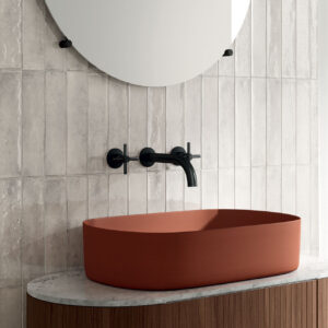 Novabell FUSION tegel 6X25 cm Grijs glans