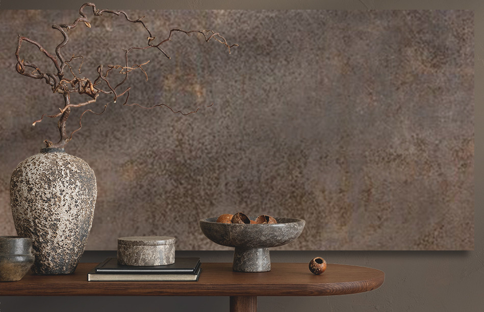 Rak EVOQUE METAL tegel Bruin Brown Mat 60x120 cm