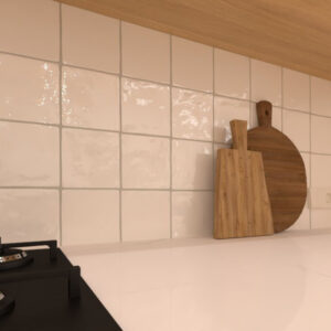 Sottocer tegel Cotton Wit glans Harmony 15x15 cm