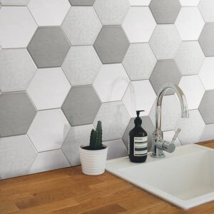 Sottocer Matrix Hexagon Grijs Glans