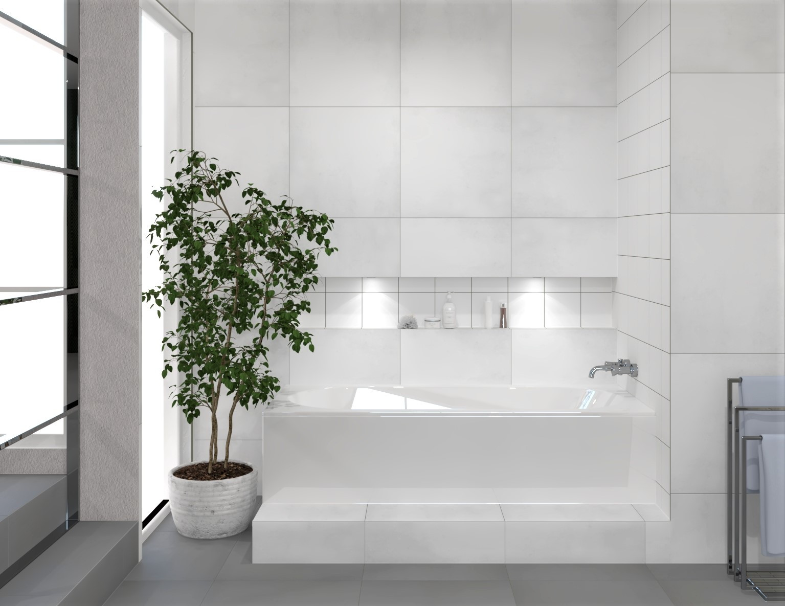 Sottocer MATRIX tegel Wit Mat 10x10 cm