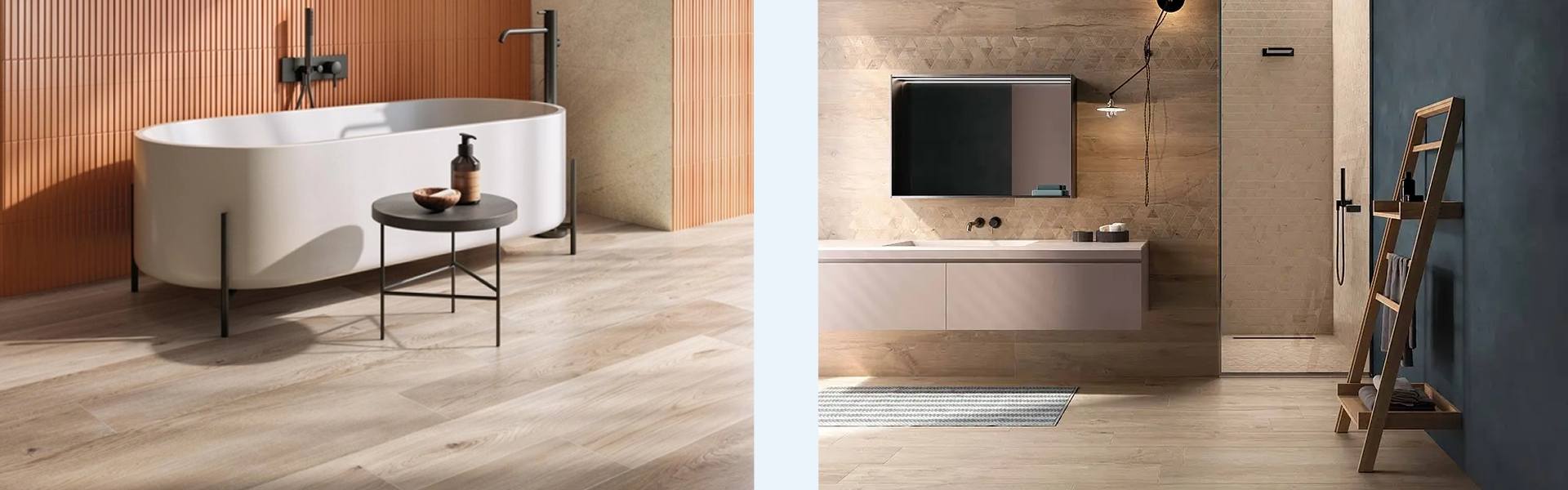 flaviker houtlooktegel badkamer