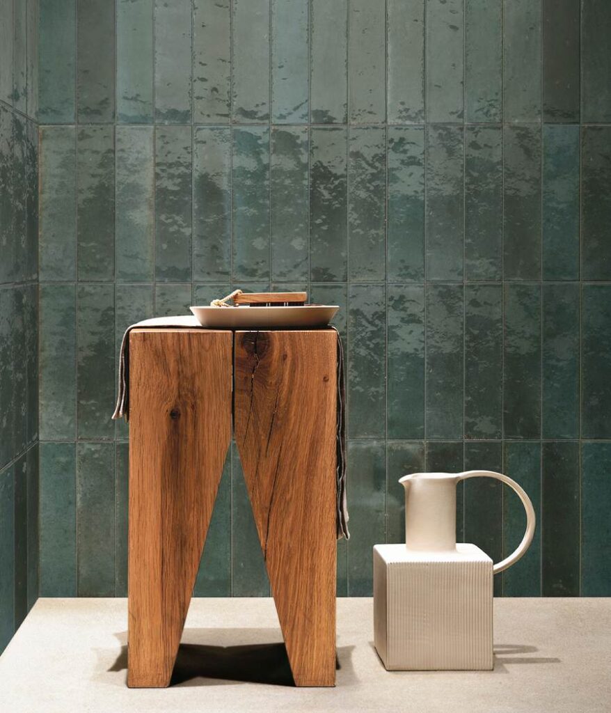 meer dan 1000 verschillende tegels groen glans