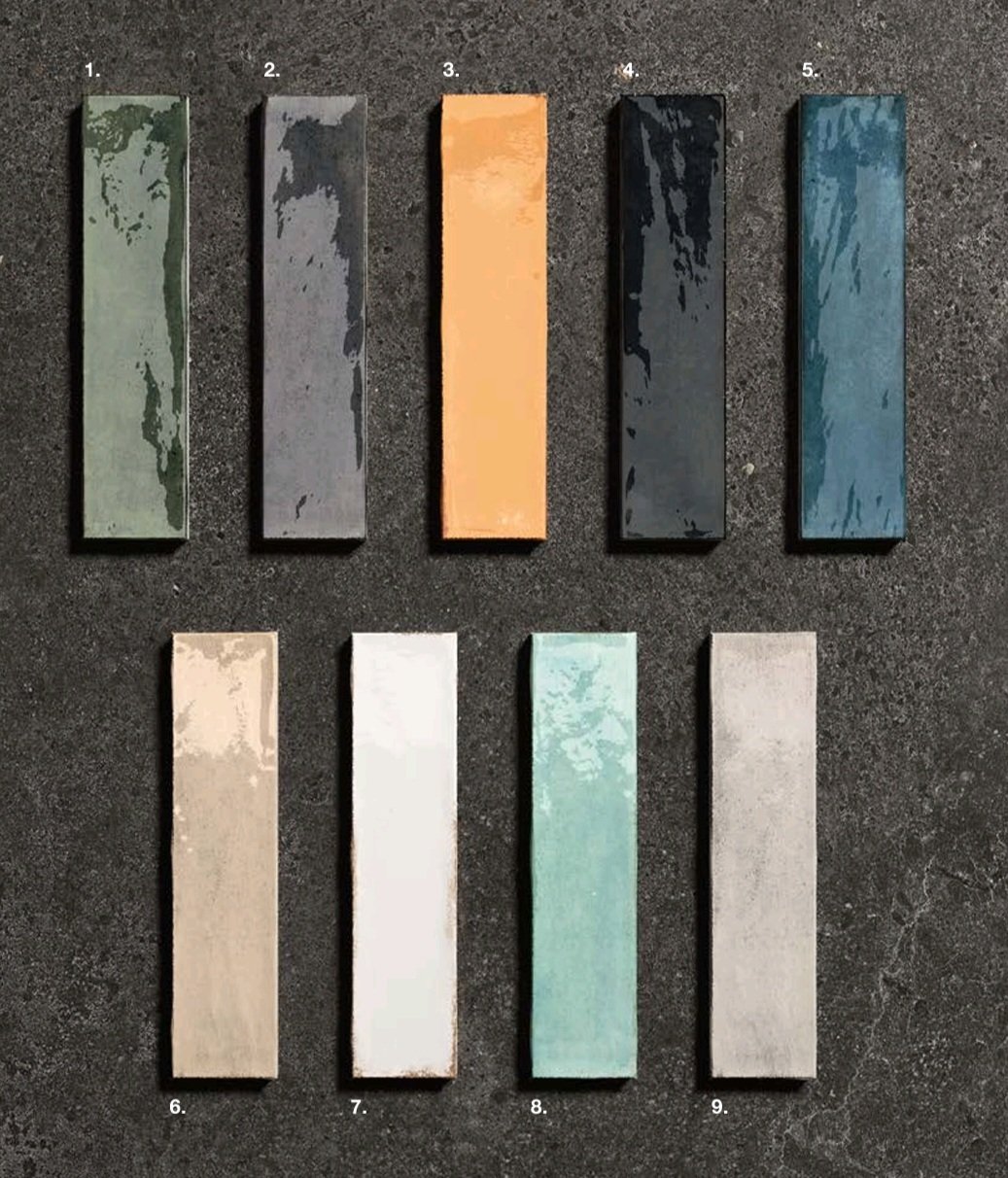 FUSION tegel 6X25 cm Geel glans