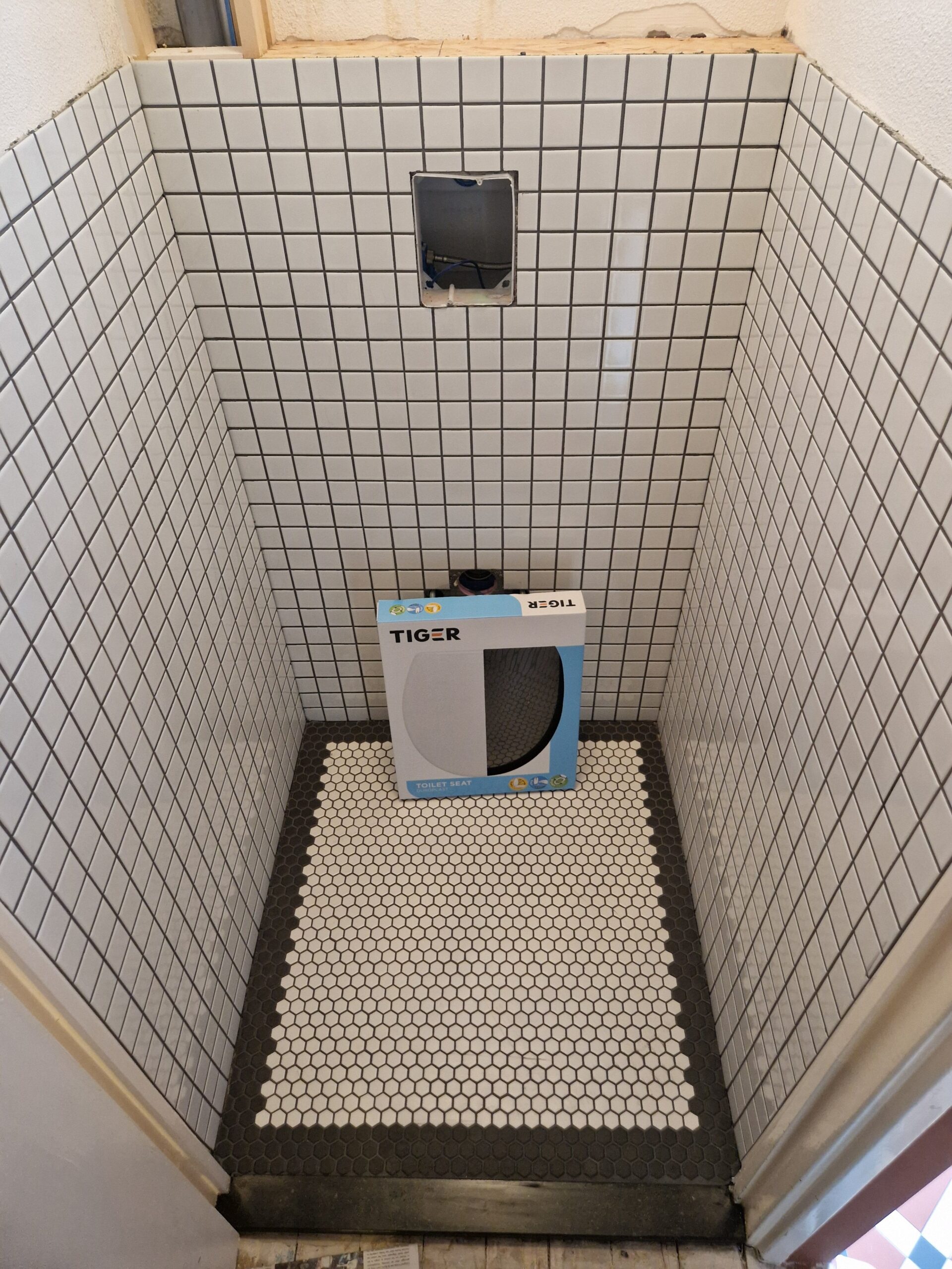 Aquacolor VINTAGE tegel 29X31 cm Wit mat