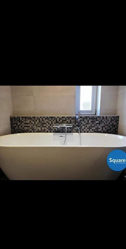 Aquacolor FASHION tegel 1X1 cm Grijs glans HONGKONG