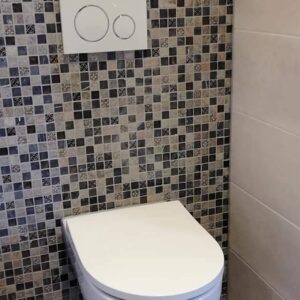 Aquacolor FASHION tegel 1X1 cm Grijs glans HONGKONG