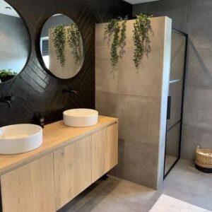 BLOCK tegel 7X30 cm Zwart mat