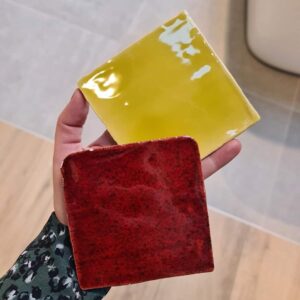 PORTO tegel 10X10 cm Geel